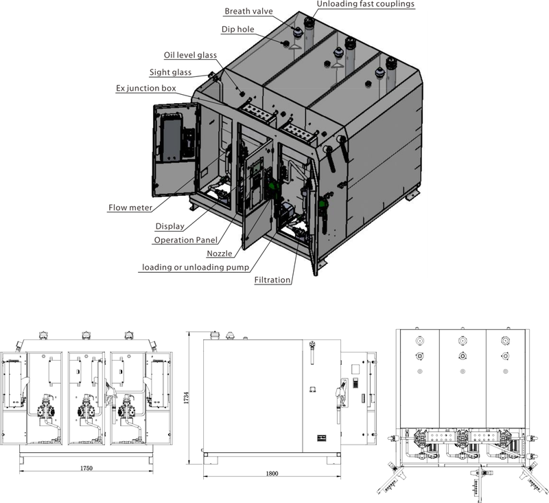 trailer gas station trailer gas station